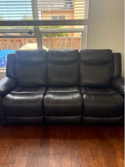 Electric couch with charging ports