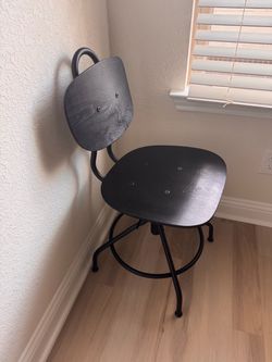 Black Wood and Metal IKEA Chair