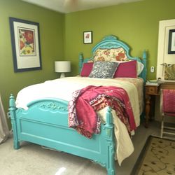 Queen Size Solid Oak Bed Frame