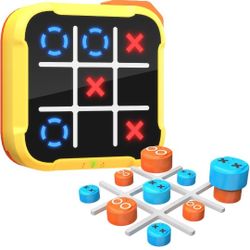 Brand New Tic Tac Toe Bolt Game 4-in-1 Handheld Portable Electronic Toy, Educational Board Games Puzzle for Kids and Adults, Perfect for Travel, Road 