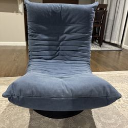 BIRDROCK HOME Swivel Floor Chair - 360 Adjustable Memory Foam Lounge Seat - Gaming - Comfortable Back Support - Cushion Dorm Rocker - Comfy for Readin
