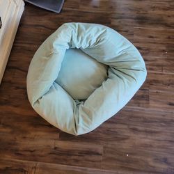 Big Joe Teal Bean Bag Chair with Removable Foot Rest