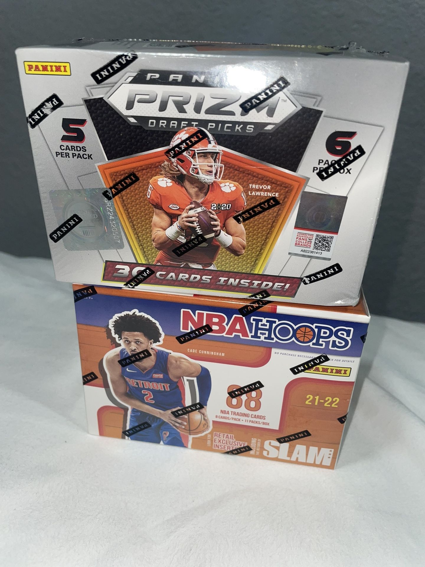 2021 PANINI NBA and College Football Blaster Bundle