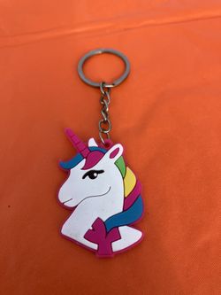 Unicorn Head Keychain 