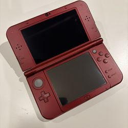 New Nintendo 3DS XL RED-001  - ONLY TOP DISPLAY WORKS