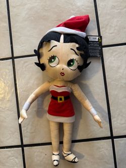 Kellytoy Plush Red Strapless Santa Dress Betty Boop Stuff Doll