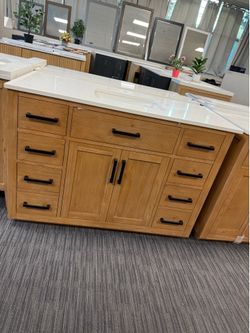 49” Bathroom vanity in wood color