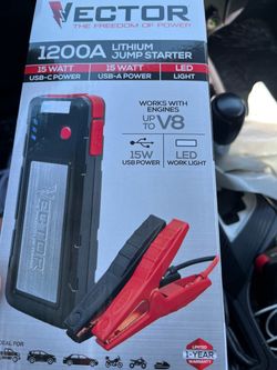 Vector 1200A Lithium Jump Starter