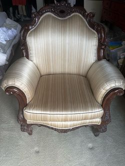 Set of 2 Rococo & Victorian Revival Style: inspiration from French Louis XV and Victorian-era revival designs.