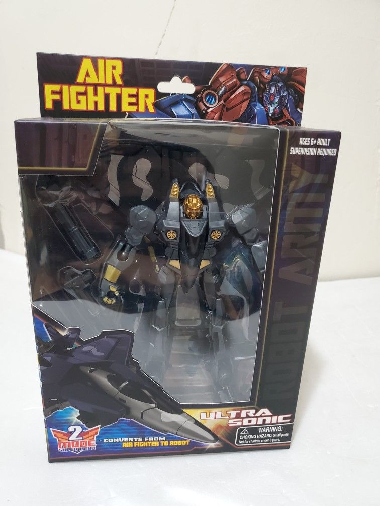 Air Fighter ULTRA SONIC Transforming Robot Toy – 2-in-1 Mode Superhero Jet

