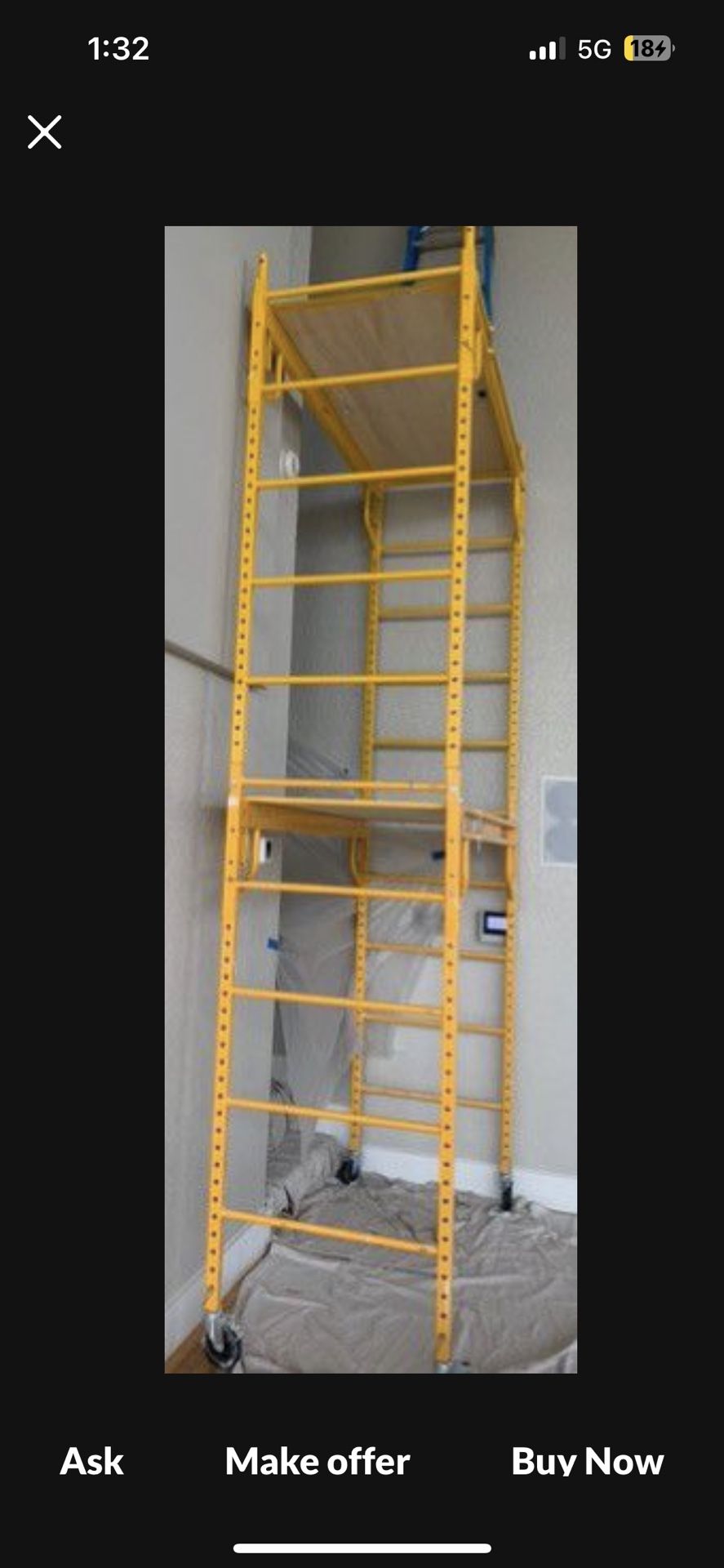 1000 Lb Capacity Baker ROLLING SCAFFOLD (Jobsite Model) 6x6.5x2.5 for Sale in San Diego, CA