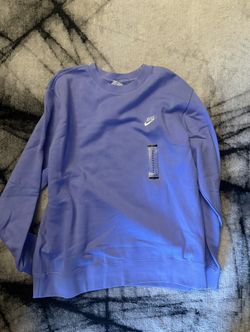 Nike Men's Sportswear Club Fleece Crew neck sweatshirt in Light Thistle color. Sz XL