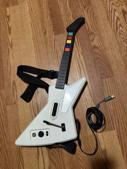 Untested X-Plorer Guitar Hero Xbox 360 Wired Controller 95065 Red Octane