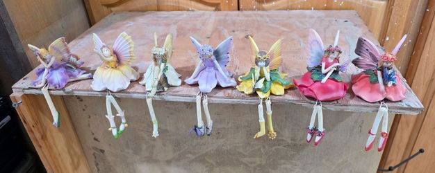 Fairy Figurines Set of 7 Shelf Sitters