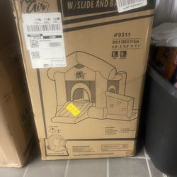 bounce house with slide