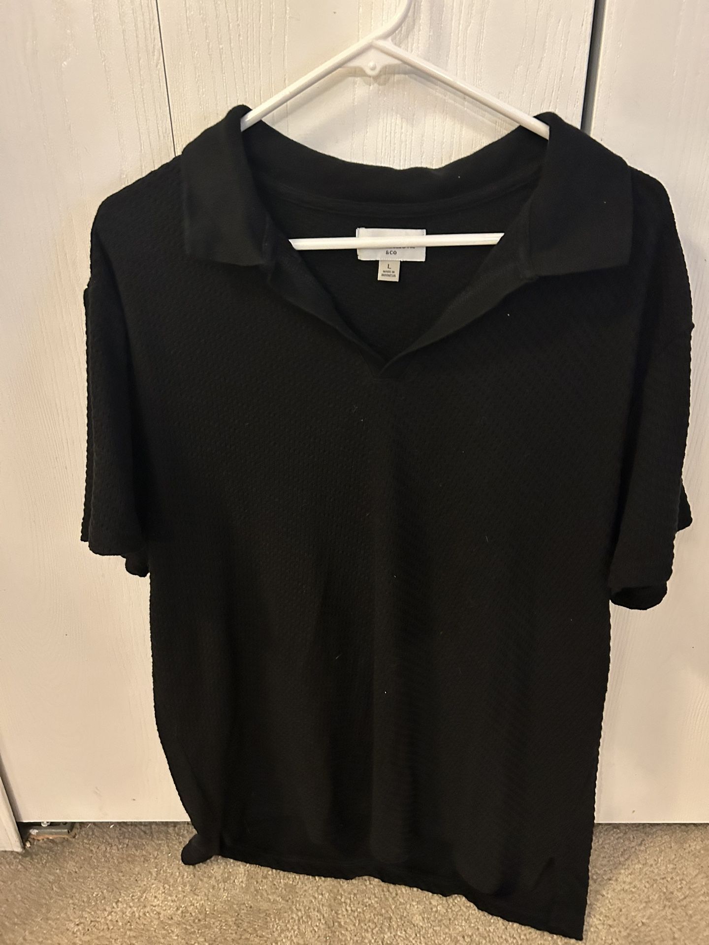 Goodfellow Black Men's Shirt Size L Large 