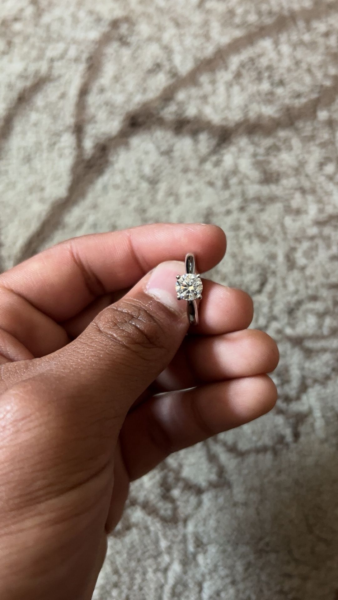 Silver Engagement Ring