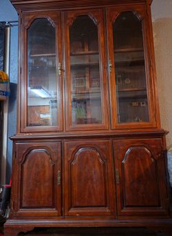 Brown China cabinet