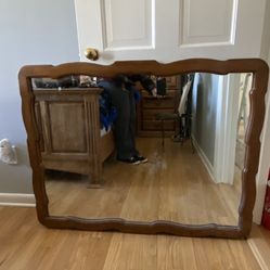 Large Antique Wall Mirror 