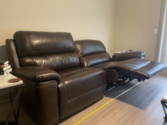 Chocolate Reclining Dual Power Sofa