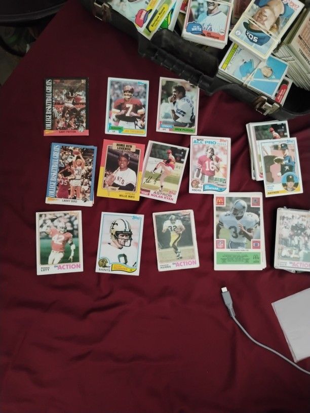 Football And Baseball Cards