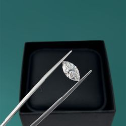 2.03 Carat weight lab-grown certified marquise shape Diamond