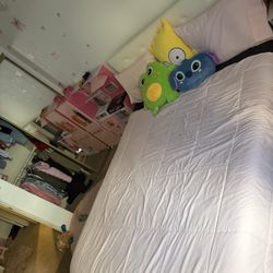 Queen Size Bed  W/ Bed Frame 