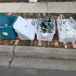 Free - Hangers, Plastic Bins