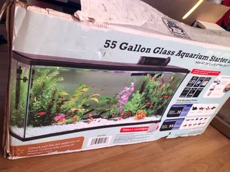 55 gallon glass aquarium starter kit