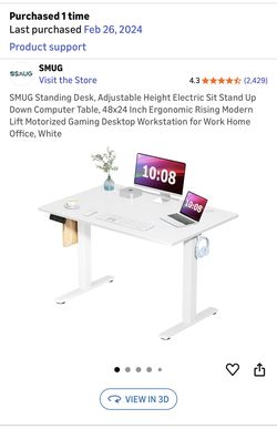 Adjustable Height Desk