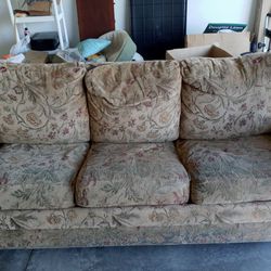 Large couch With Fold Out Mattress