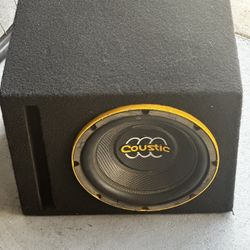 Coustic 10” Inch Subwoofer With Amplifier 