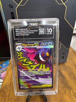 Ascended heroes Mega attack rare Gengar & team rockets mimikyu Pokemon Tcg TAG 10