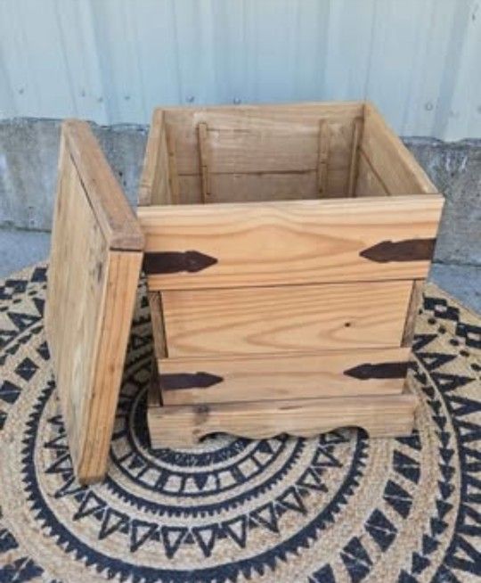 Rustic Side Table / Storage Chest