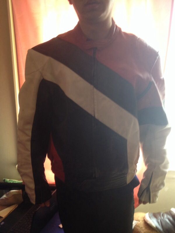 men's genuine leather motorcycle jacket