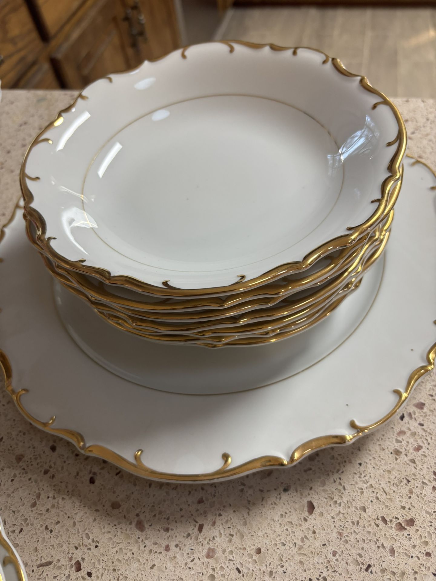 Vintage Bristol Fine China – 42pc Set – Gold Trim