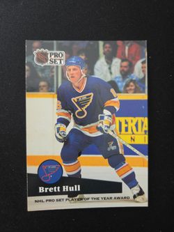Brett Hull NHL Pro Set Player of the Year Card