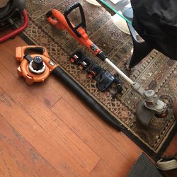 Black And Decker Trimmer And Blower Works Well