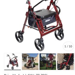 Drive™ Duet 4-Wheel Rollator/Transport C