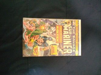 Vintage Comic Book Titled : The Savage Sub Mariner. "70 = May 1974.