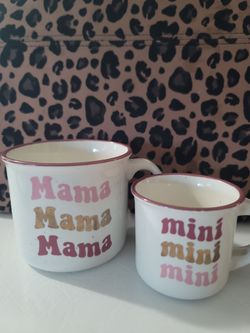 Mama and Mini mug set