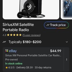 Sirius XM Portable Radio 
