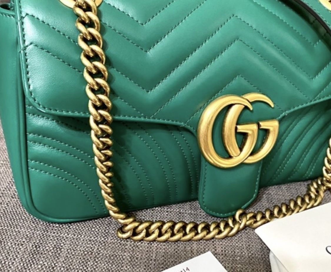 Green Gucci Bag Authentic