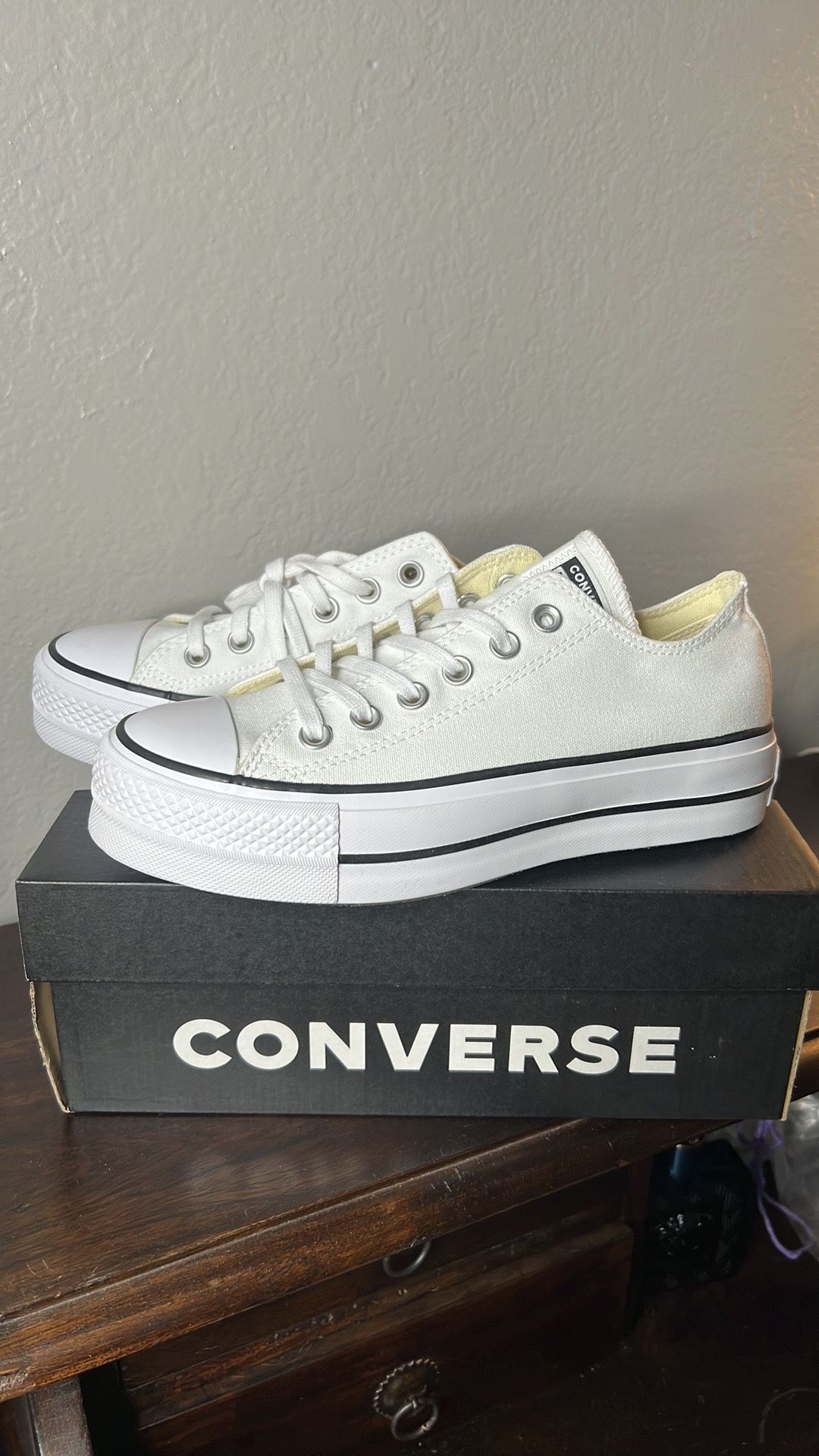 Converse Women's Chuck Taylor All Star Lift Platform Denim Fashion Sneakers 7