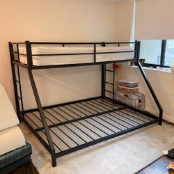 Twin Over Queen Bunk Bed Frame