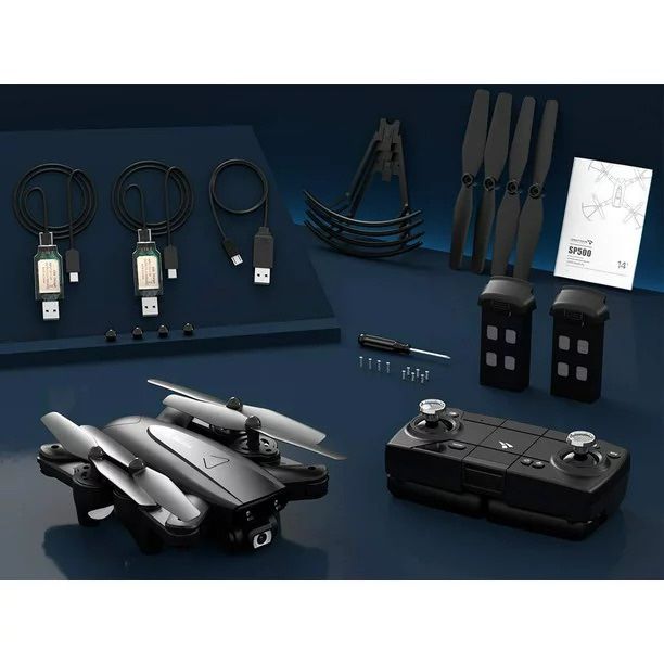 SNAPTAIN SP500 GPS FPV Drone with 2K Camera Live Video for Beginners Foldable RC Quadcopter with GPS Return Home Follow Me Gesture Control Auto Ho