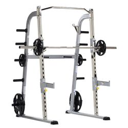 TuffStuff Fitness – Half Cage w/ Safety Stoppers & Dip Handles (CHR-500)
