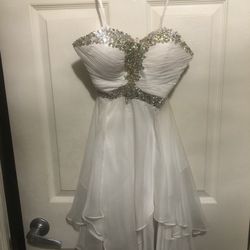 White Mini Dress Size 4