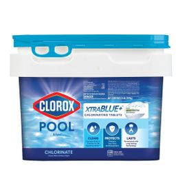 Clorox Pool&Spa XtraBlue 3" Chlorinating Tablets for Swimming Pools, 25lb
