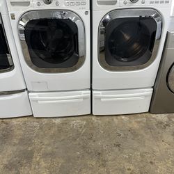 LG Set Washer And Electric Dryer Good Condition We Delivery With 60 Day Warranty 